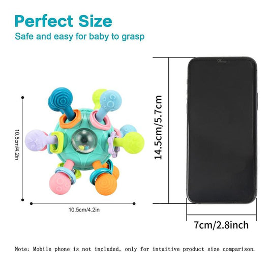 Baby Sensory Fidget Toy, Early Education Toy, Colorful Baby Teething Toy