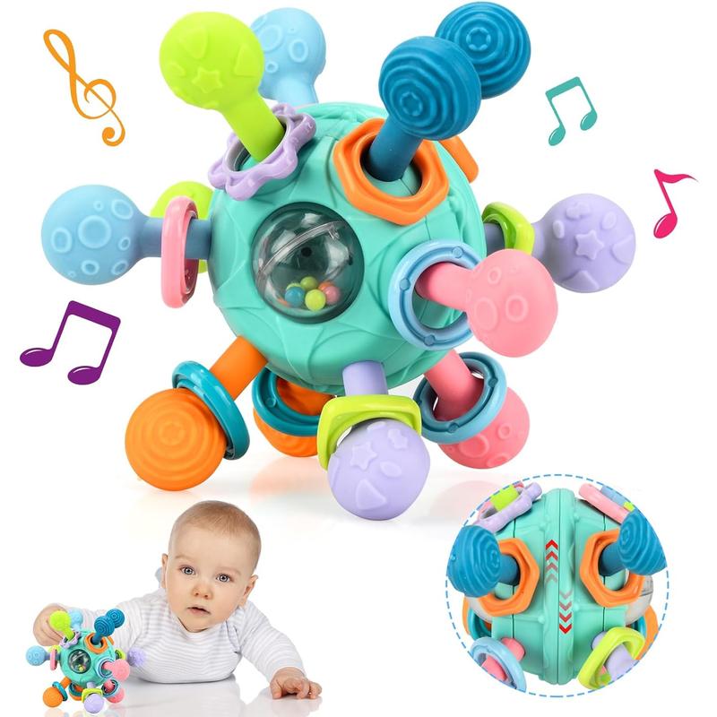 Baby Sensory Fidget Toy, Early Education Toy, Colorful Baby Teething Toy