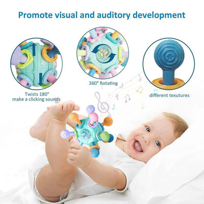 Baby Sensory Fidget Toy, Early Education Toy, Colorful Baby Teething Toy