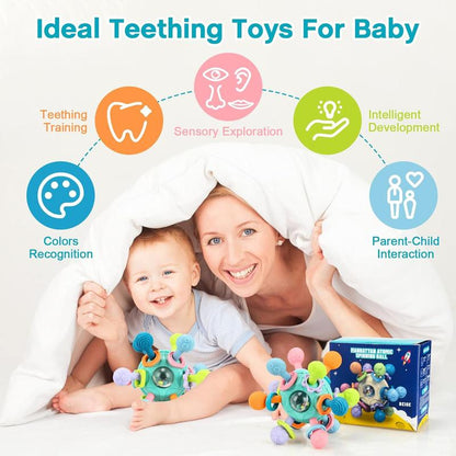 Baby Sensory Fidget Toy, Early Education Toy, Colorful Baby Teething Toy