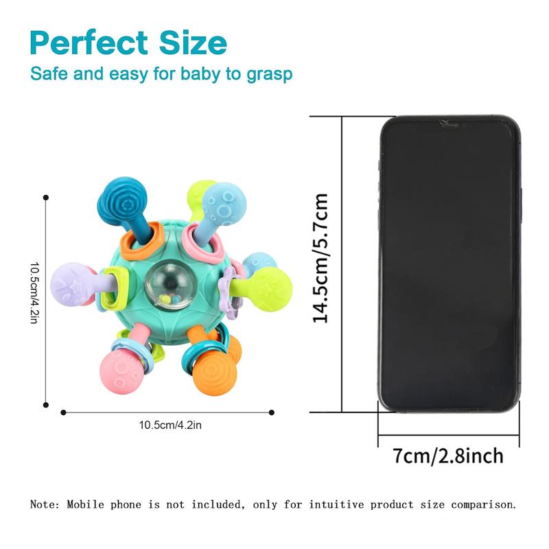 Baby Sensory Fidget Toy, Early Education Toy, Colorful Baby Teething Toy