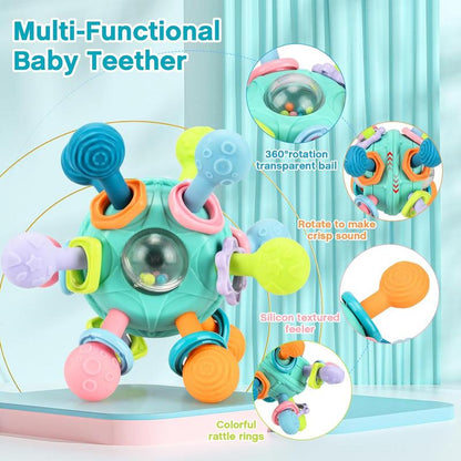 Baby Sensory Fidget Toy, Early Education Toy, Colorful Baby Teething Toy