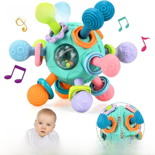 Baby Sensory Fidget Toy, Early Education Toy, Colorful Baby Teething Toy